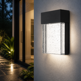 Sunlite  7-Inch LED Outdoor Downlight Wall Sconce, Clear Acrylic Panel, 11 Watt