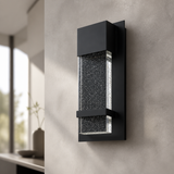 Sunlite 6.5-Inch LED Outdoor Raindrop Wall Sconce Light Fixture, 12 Watts (60W=), 600 Lumens, Color Selectable 30K/40K/50K