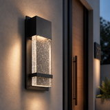 Sunlite 6.5-Inch LED Outdoor Raindrop Wall Sconce Light Fixture, 12 Watts (60W=), 600 Lumens, Color Selectable 30K/40K/50K