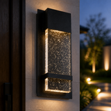 Sunlite 6.5-Inch LED Outdoor Raindrop Wall Sconce Light Fixture, 12 Watts (60W=), 600 Lumens, Color Selectable 30K/40K/50K