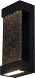 Sunlite 12-Inch LED Rectangular Outdoor Up & Down Wall Sconce Fixture, Dark Acrylic Panel, 10 Watts, 120V