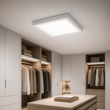 Sunlite LED 5-Inch Square Mini Panel Light Fixture,120 Volts, 10W (50W=), 600 Lmns, 30K/40K/50K Selectable CCT