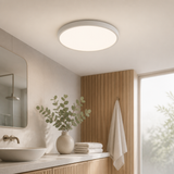 Sunlite LED 9-Inch Round Mini Panel Light Fixture, 120 Volts, 18W (75W=), 1100 Lmns, 30K/40K/50K Selectable CCT