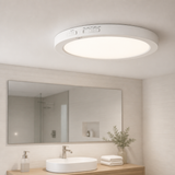 Sunlite 12-Inch Round Mini Panel Motion Sensor Light Fixture, 18 Watts, 1400 Lumens, Color Selectable 27K/30K/35K/40K/50K, 90 CRI, Dimmable