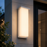 Sunlite  14” Modern LED Wall Sconce Light, Outdoor Fixture, Adjustable 3 CCT 3000K-5000K, 20 Watts,