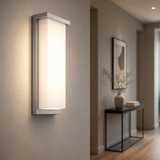 Sunlite  14” Modern LED Wall Sconce Light, Outdoor Fixture, Adjustable 3 CCT 3000K-5000K, 20 Watts,