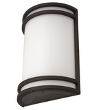 Sunlite LFX/HC/MW/3SCT/BN LED Half Cylinder Wall Sconce 120V Dimmable 11W/15W/23W 30K-50K Energy Star Brushed Nickel