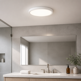 Sunlite LED 9-Inch Round Mini Panel Light Fixture, 18W (75W=), 1100 Lmns, 30K/40K/50K Selectable CCT, Dimmable, White Finish, 50,000 Hour Life Span, ETL Listed