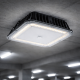 Sunlite 85676 Outdoor Canopy Light Fixture 120/277 ,Power Clectable 40/60/80 Watt,30K,40K,50K