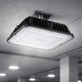 Sunlite 85676 Outdoor Canopy Light Fixture 120/277 ,Power Clectable 40/60/80 Watt,30K,40K,50K
