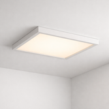 Sunlite 87746 LED Selectable 12" Square Flat Panel Light Fixture, 10W, 920 Lmns, Slim Design, Ceiling Mount, 30K/35K/40K/45K/50K Selectable CCT, Dimmable