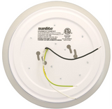 Sunlite 87765 LED 11 Inch Slim Saucer Flushmount Ceiling Light Fixture, 15 Watts (80W Equivalent), 1050 Lumens, Selectable 5 CCT 2700K-5000K, 120V, Dimmable, 50,000 Hour Lifespan, Brushed Nickel