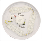 Sunlite 87765 LED 11 Inch Slim Saucer Flushmount Ceiling Light Fixture, 15 Watts (80W Equivalent), 1050 Lumens, Selectable 5 CCT 2700K-5000K, 120V, Dimmable, 50,000 Hour Lifespan, Brushed Nickel