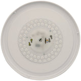 Sunlite 87766 LED 13 Inch Slim Saucer Flushmount Ceiling Light Fixture, 21 Watts (100W Equivalent), 1450 Lumens, Selectable 5 CCT 2700K-5000K, 120V, Dimmable, 50,000 Hour Lifespan, Brushed Nickel