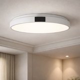 Sunlite 87766 LED 13 Inch Slim Saucer Flushmount Ceiling Light Fixture, 21 Watts (100W Equivalent), 1450 Lumens, Selectable 5 CCT 2700K-5000K, 120V, Dimmable, 50,000 Hour Lifespan, Brushed Nickel