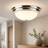 Sunlite 87785 13-Inch Traditional Dome Ceiling Light, Classic Decorative Flush Mount, Adjustable 3 CCT 3000K-5000K, 20W, 1200 Lumens