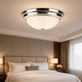 Sunlite 87785 13-Inch Traditional Dome Ceiling Light, Classic Decorative Flush Mount, Adjustable 3 CCT 3000K-5000K, 20W, 1200 Lumens