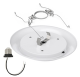 Sunlite  6" Round Flush Light Hardwire/Retrofit Fixture, 10 Watts, 120 Volts , 620 Lmns, CCT Switch 27K/30K/35K/40K/50K,