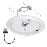 Sunlite  7" Round Flush Light Retrofit Fixture, 15W, CCT Switch 27K/30K/35K/40K/50K