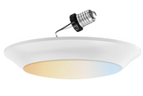 Sunlite  7" Round Flush Light Retrofit Fixture, 15W, CCT Switch 27K/30K/35K/40K/50K