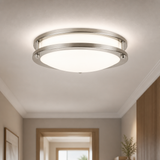 Sunlite LED Decorative Flush Ceiling Mount Light Fixtures, 14 Inch, 24 Watts, 1850 Lumens, Color Selectable 27K/30K/35K/40K/50K