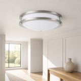 Sunlite LED Decorative Flush Ceiling Mount Light Fixtures, 14 Inch, 24 Watts, 1850 Lumens, Color Selectable 27K/30K/35K/40K/50K