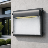 Sunlite LED 18” Slim Outdoor Wall Pack Fixture, Wattage Selectable 100W/120W/150W/185W, CCT Selectable 30K/40K/50K