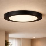 Sunlite LED 7" Round Mini Panel Light Fixture, 15W, 1000 Lmns, 30K/40K/50K Selectable CCT, Dimmable