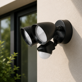 Sunlite  LED Outdoor Dual Head Security Light with Photocell & Motion Sensor Light Fixture, 20 Watts, 1800 Lumens, 3000K Warm White