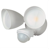 Sunlite  LED Outdoor Dual Head Security Light with Photocell & Motion Sensor Light Fixture, 20 Watts, 1800 Lumens, 3000K Warm White