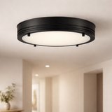Sunlite 13-Inch LED Decorative Band Trim Flush Mount Light Fixture