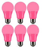 Sunlite Colored Light Bulb LED A19 3 Watt Medium Base 120 Volt [Pack of 6]