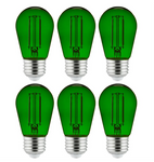 Sunlite S14 LED 2 Watt 120 V Transparent