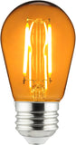 Sunlite S14 Led 2 W 120 V Transparent Amber [Pack of 6]