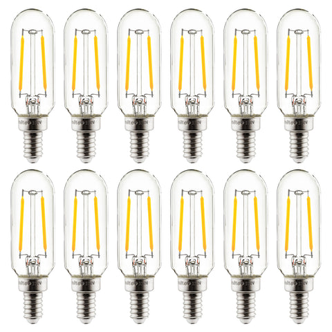 T8 LED 2W Dimmable Clear 2700K [12Pack]