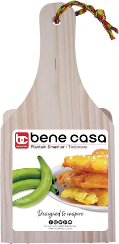 Bene Casa Wood Tostonera for Plantains, Large