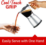 Brentwood  6-Cup Electric Moka Pot Espresso Machine (Silver)