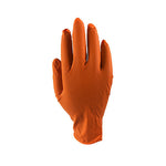 Orange Diamond Grip Industrial Nitrile Glove