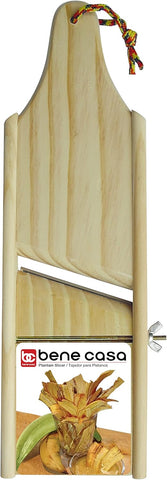 Bene Casa - Natural Wooden Plantain and Fruit/Vegetable Slicer