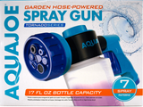 Aqua Joe AJ-MSG-TND Hose-Powered Multi Spray Gun W/Quick Change Soap to Water Dial, 7 Spray Patterns, Holds Up To 17 Fl Oz