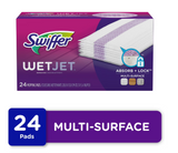 Swiffer Wet Jet Mop Cleaning Pads Refill, Floor Cleaner for Mopping Wood, Laminate, Tile in Home, Bathroom, Kitchen, All Purpose Multi-Surface Spray Mop Pad for Floor Cleaning, 24ct