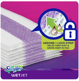 Swiffer Wet Jet Mop Cleaning Pads Refill, Floor Cleaner for Mopping Wood, Laminate, Tile in Home, Bathroom, Kitchen, All Purpose Multi-Surface Spray Mop Pad for Floor Cleaning, 24ct