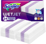 Swiffer Wet Jet Mop Cleaning Pads Refill, Floor Cleaner for Mopping Wood, Laminate, Tile in Home, Bathroom, Kitchen, All Purpose Multi-Surface Spray Mop Pad for Floor Cleaning, 24ct