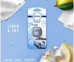 Febreze Car Air Freshener Vent Clips, Linen & Sky [5 PACK]