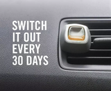 Febreze Car Air Freshener Vent Clips, Linen & Sky [5 PACK]