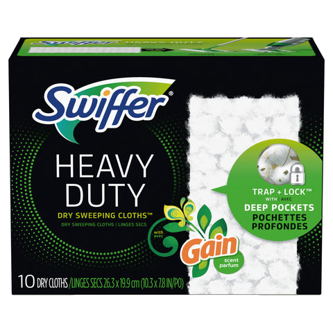 Product TitleSwiffer Sweeper Heavy Duty Dry Pad Refill, Gain Original Scent, 10 Ct