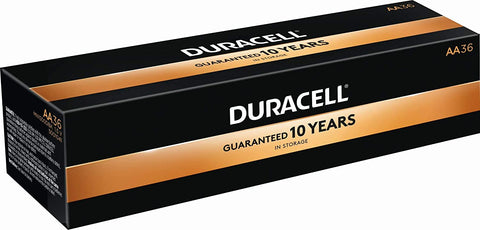 Duracell  Boost CopperTop Alkaline AA Batteries, [36 Pack]