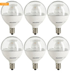 Decorative bulb G16 LED E12 2700K [6 Pack]