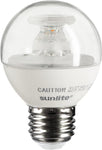 Sunlite 82038-SU LED 90 CRI G16 Globe Light Bulb, 5 Watts [6 PACK]