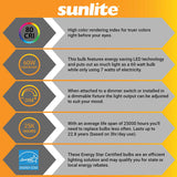 Sunlite 80671-SU LED G25 Globe Light Bulb 2700k